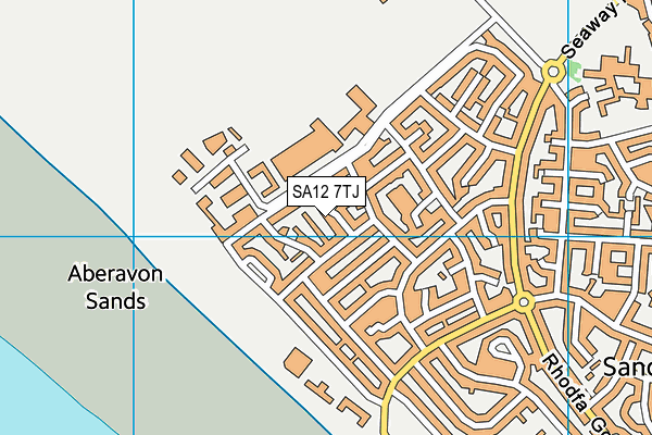 SA12 7TJ map - OS VectorMap District (Ordnance Survey) SA12 7TJ map - OS VectorMap District (Ordnance Survey)