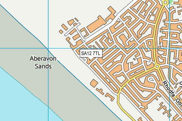 SA12 7TL map - OS VectorMap District (Ordnance Survey) SA12 7TL map - OS VectorMap District (Ordnance Survey)
