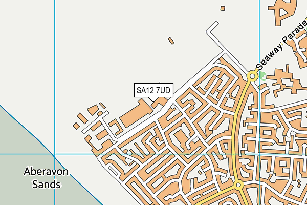 SA12 7UD map - OS VectorMap District (Ordnance Survey) SA12 7UD map - OS VectorMap District (Ordnance Survey)