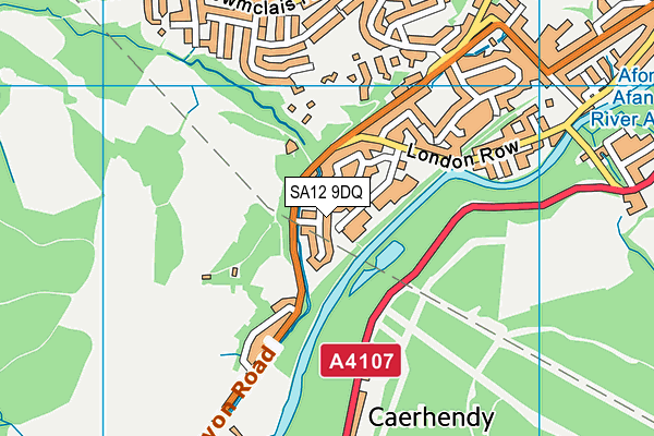 SA12 9DQ map - OS VectorMap District (Ordnance Survey) SA12 9DQ map - OS VectorMap District (Ordnance Survey)