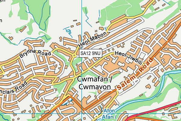 SA12 9NU map - OS VectorMap District (Ordnance Survey) SA12 9NU map - OS VectorMap District (Ordnance Survey)