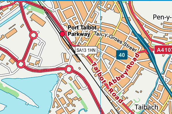 SA13 1HN map - OS VectorMap District (Ordnance Survey)