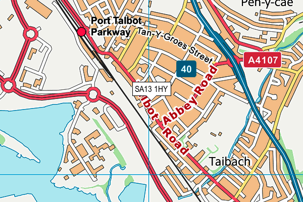 SA13 1HY map - OS VectorMap District (Ordnance Survey) SA13 1HY map - OS VectorMap District (Ordnance Survey)