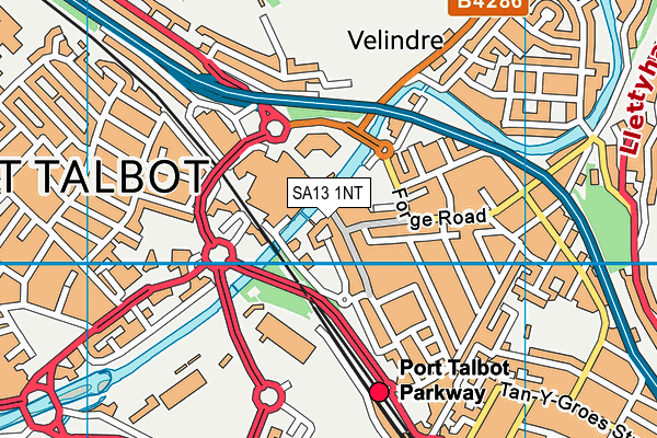 SA13 1NT map - OS VectorMap District (Ordnance Survey) SA13 1NT map - OS VectorMap District (Ordnance Survey)