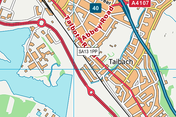 SA13 1PP map - OS VectorMap District (Ordnance Survey) SA13 1PP map - OS VectorMap District (Ordnance Survey)