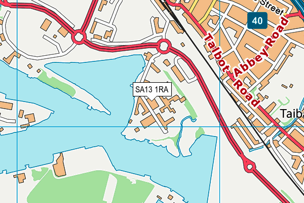SA13 1RA map - OS VectorMap District (Ordnance Survey) SA13 1RA map - OS VectorMap District (Ordnance Survey)