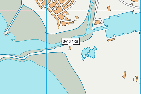 SA13 1RB map - OS VectorMap District (Ordnance Survey) SA13 1RB map - OS VectorMap District (Ordnance Survey)