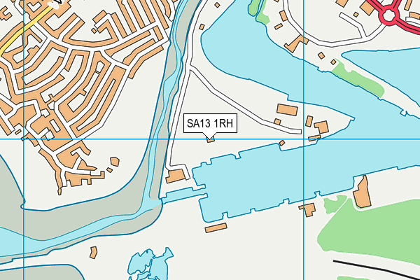 SA13 1RH map - OS VectorMap District (Ordnance Survey) SA13 1RH map - OS VectorMap District (Ordnance Survey)