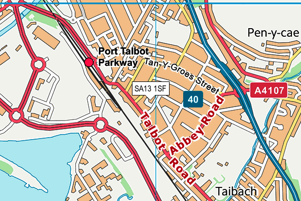 SA13 1SF map - OS VectorMap District (Ordnance Survey) SA13 1SF map - OS VectorMap District (Ordnance Survey)