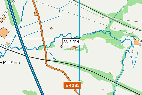 SA13 2PN map - OS VectorMap District (Ordnance Survey) SA13 2PN map - OS VectorMap District (Ordnance Survey)