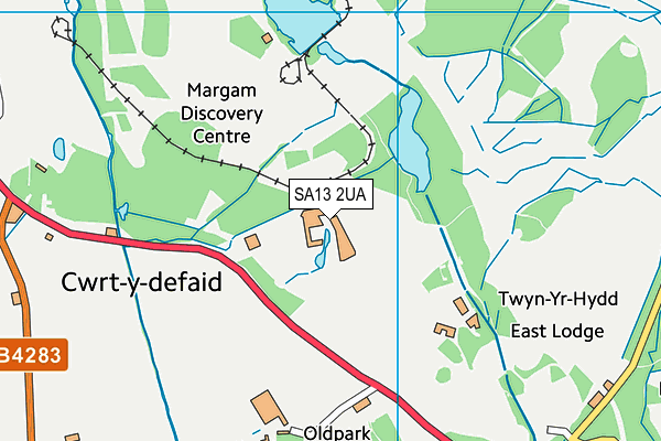 SA13 2UA map - OS VectorMap District (Ordnance Survey) SA13 2UA map - OS VectorMap District (Ordnance Survey)