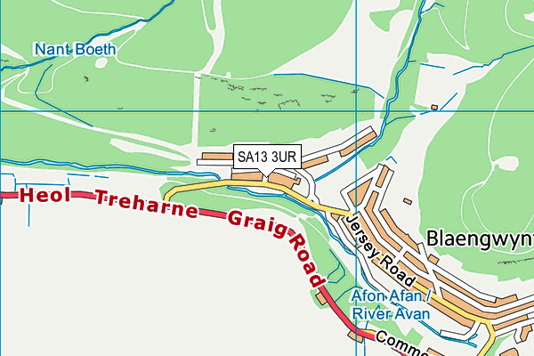 SA13 3UR map - OS VectorMap District (Ordnance Survey) SA13 3UR map - OS VectorMap District (Ordnance Survey)