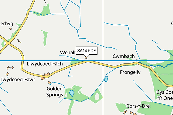 SA14 6DF map - OS VectorMap District (Ordnance Survey) SA14 6DF map - OS VectorMap District (Ordnance Survey)
