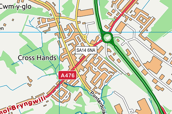 SA14 6NA map - OS VectorMap District (Ordnance Survey) SA14 6NA map - OS VectorMap District (Ordnance Survey)