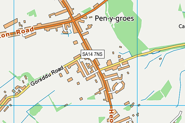 SA14 7NS map - OS VectorMap District (Ordnance Survey) SA14 7NS map - OS VectorMap District (Ordnance Survey)