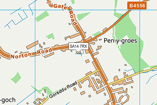 SA14 7RX map - OS VectorMap District (Ordnance Survey) SA14 7RX map - OS VectorMap District (Ordnance Survey)