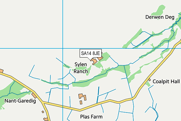 SA14 8JE map - OS VectorMap District (Ordnance Survey) SA14 8JE map - OS VectorMap District (Ordnance Survey)