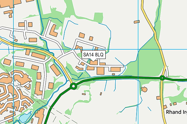 SA14 8LQ map - OS VectorMap District (Ordnance Survey) SA14 8LQ map - OS VectorMap District (Ordnance Survey)