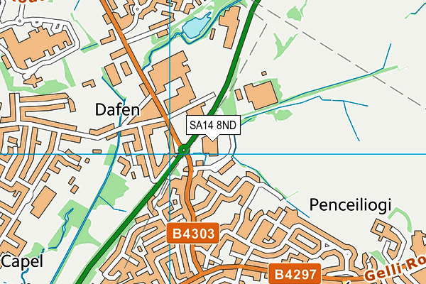 SA14 8ND map - OS VectorMap District (Ordnance Survey) SA14 8ND map - OS VectorMap District (Ordnance Survey)