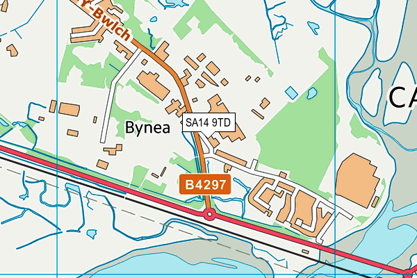 SA14 9TD map - OS VectorMap District (Ordnance Survey) SA14 9TD map - OS VectorMap District (Ordnance Survey)