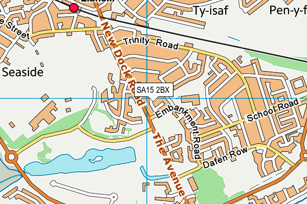 SA15 2BX map - OS VectorMap District (Ordnance Survey) SA15 2BX map - OS VectorMap District (Ordnance Survey)