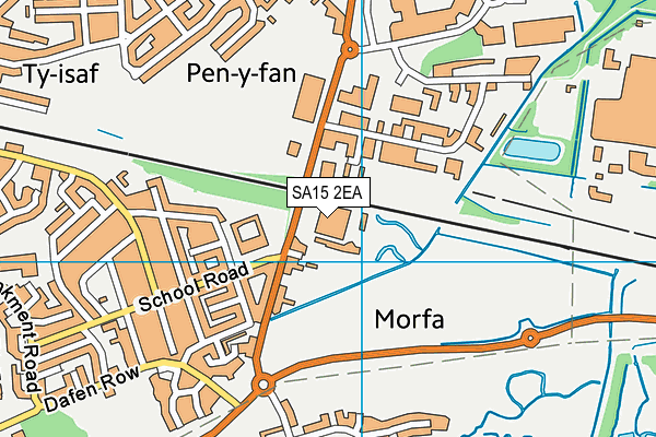 SA15 2EA map - OS VectorMap District (Ordnance Survey) SA15 2EA map - OS VectorMap District (Ordnance Survey)