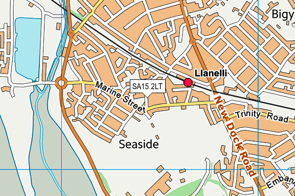 SA15 2LT map - OS VectorMap District (Ordnance Survey) SA15 2LT map - OS VectorMap District (Ordnance Survey)
