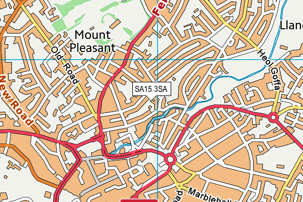 SA15 3SA map - OS VectorMap District (Ordnance Survey) SA15 3SA map - OS VectorMap District (Ordnance Survey)