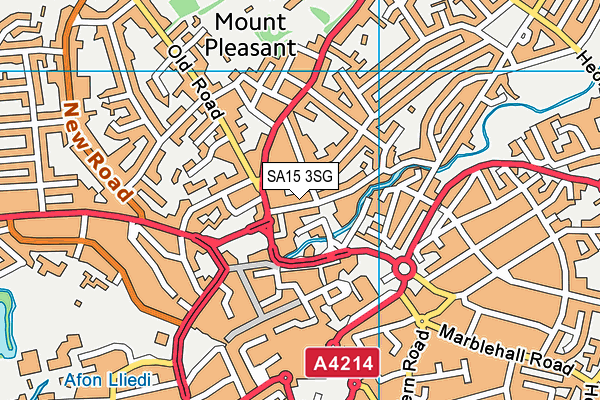 SA15 3SG map - OS VectorMap District (Ordnance Survey) SA15 3SG map - OS VectorMap District (Ordnance Survey)