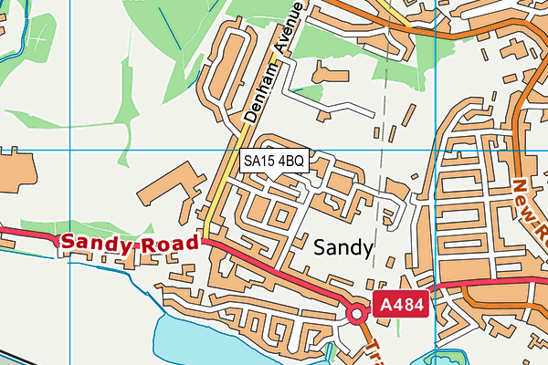 SA15 4BQ map - OS VectorMap District (Ordnance Survey) SA15 4BQ map - OS VectorMap District (Ordnance Survey)