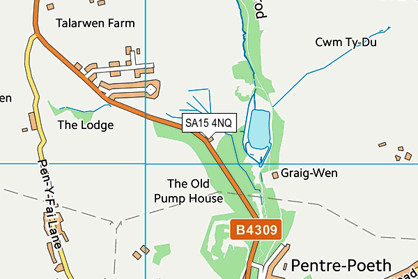 SA15 4NQ map - OS VectorMap District (Ordnance Survey) SA15 4NQ map - OS VectorMap District (Ordnance Survey)