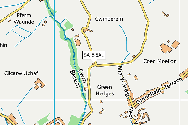 SA15 5AL map - OS VectorMap District (Ordnance Survey) SA15 5AL map - OS VectorMap District (Ordnance Survey)