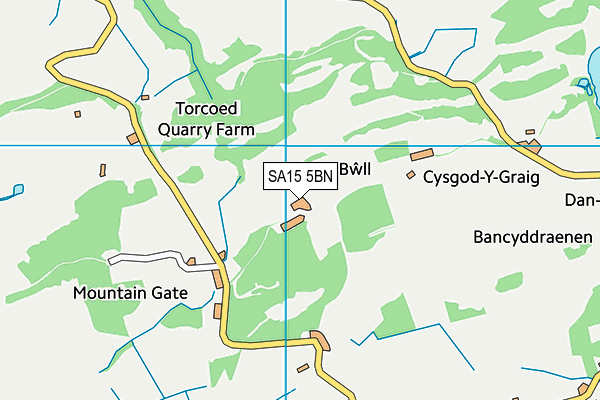 SA15 5BN map - OS VectorMap District (Ordnance Survey) SA15 5BN map - OS VectorMap District (Ordnance Survey)