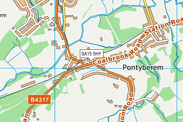 SA15 5HY map - OS VectorMap District (Ordnance Survey) SA15 5HY map - OS VectorMap District (Ordnance Survey)