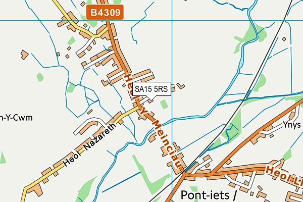 SA15 5RS map - OS VectorMap District (Ordnance Survey) SA15 5RS map - OS VectorMap District (Ordnance Survey)