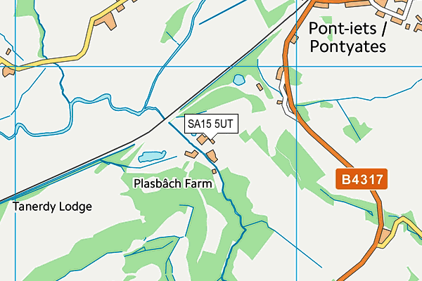 SA15 5UT map - OS VectorMap District (Ordnance Survey) SA15 5UT map - OS VectorMap District (Ordnance Survey)