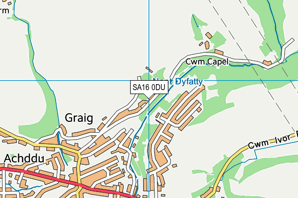 SA16 0DU map - OS VectorMap District (Ordnance Survey) SA16 0DU map - OS VectorMap District (Ordnance Survey)