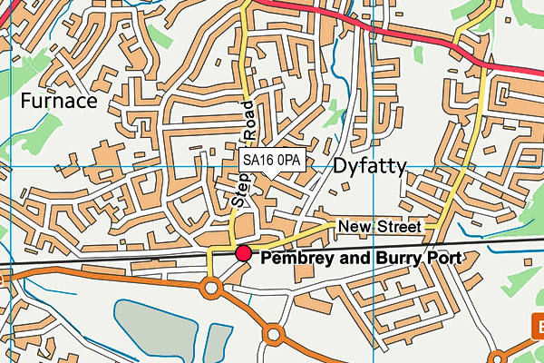 SA16 0PA map - OS VectorMap District (Ordnance Survey) SA16 0PA map - OS VectorMap District (Ordnance Survey)