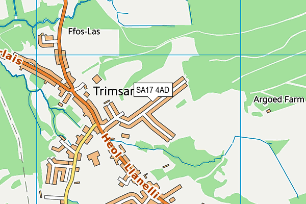 SA17 4AD map - OS VectorMap District (Ordnance Survey) SA17 4AD map - OS VectorMap District (Ordnance Survey)
