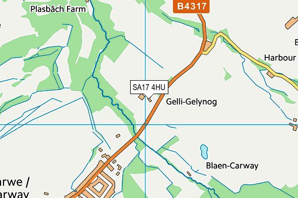 SA17 4HU map - OS VectorMap District (Ordnance Survey) SA17 4HU map - OS VectorMap District (Ordnance Survey)