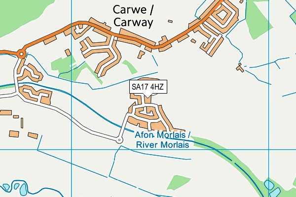 SA17 4HZ map - OS VectorMap District (Ordnance Survey) SA17 4HZ map - OS VectorMap District (Ordnance Survey)
