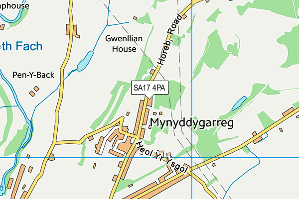 SA17 4PA map - OS VectorMap District (Ordnance Survey) SA17 4PA map - OS VectorMap District (Ordnance Survey)
