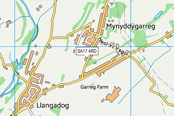 SA17 4RD map - OS VectorMap District (Ordnance Survey) SA17 4RD map - OS VectorMap District (Ordnance Survey)