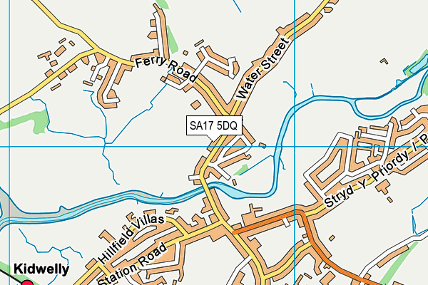SA17 5DQ map - OS VectorMap District (Ordnance Survey) SA17 5DQ map - OS VectorMap District (Ordnance Survey)