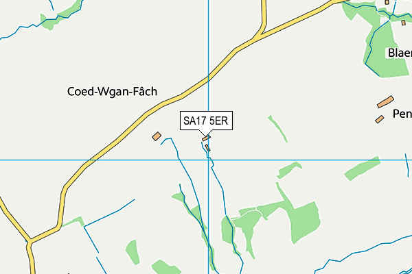 SA17 5ER map - OS VectorMap District (Ordnance Survey) SA17 5ER map - OS VectorMap District (Ordnance Survey)