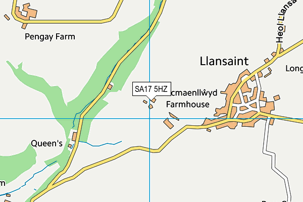 SA17 5HZ map - OS VectorMap District (Ordnance Survey) SA17 5HZ map - OS VectorMap District (Ordnance Survey)