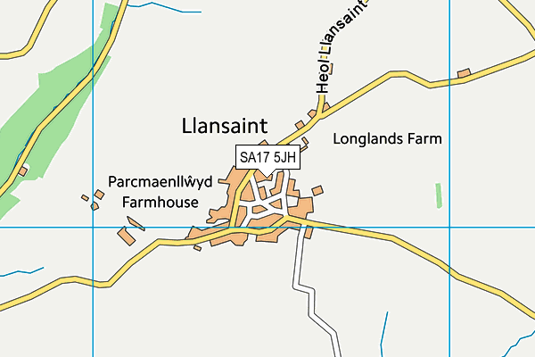 SA17 5JH map - OS VectorMap District (Ordnance Survey)