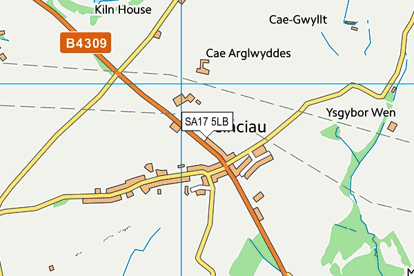 SA17 5LB map - OS VectorMap District (Ordnance Survey) SA17 5LB map - OS VectorMap District (Ordnance Survey)