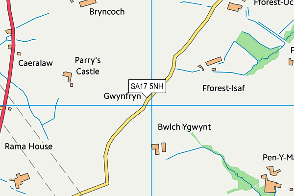 SA17 5NH map - OS VectorMap District (Ordnance Survey) SA17 5NH map - OS VectorMap District (Ordnance Survey)