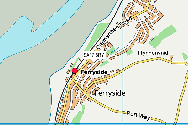 SA17 5RY map - OS VectorMap District (Ordnance Survey) SA17 5RY map - OS VectorMap District (Ordnance Survey)
